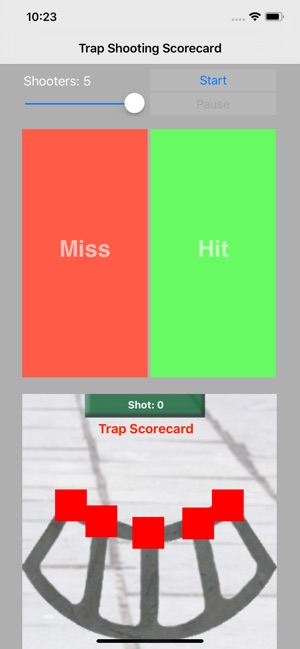 Trap Shooting Scorecard