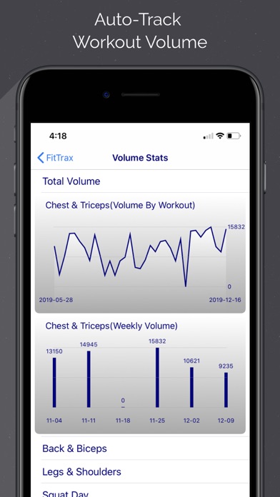 FitTrax - Workout Tracking screenshot 4