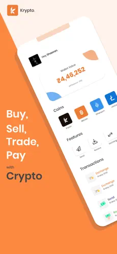 Screenshot 1 Krypto - Buy & Sell Bitcoin iphone