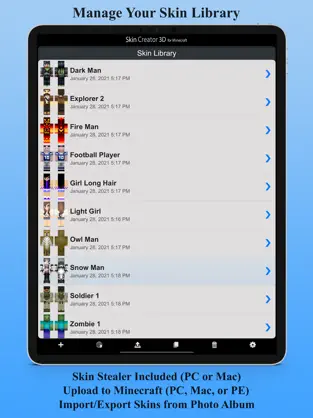 Captura 2 Skin Creator 3D for Minecraft iphone