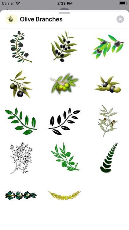 Olive Branch Stickers