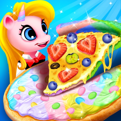 Unicorn Pizza - Rainbow Candy Icon