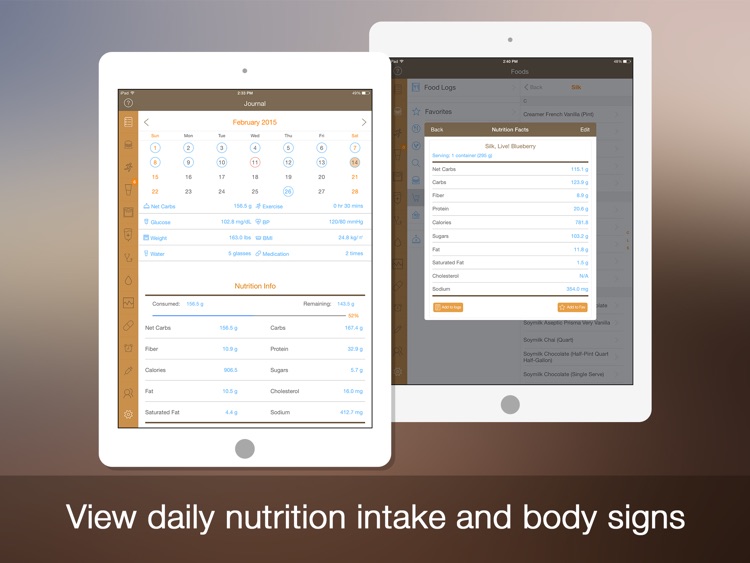 Daily Carb Pro for iPad