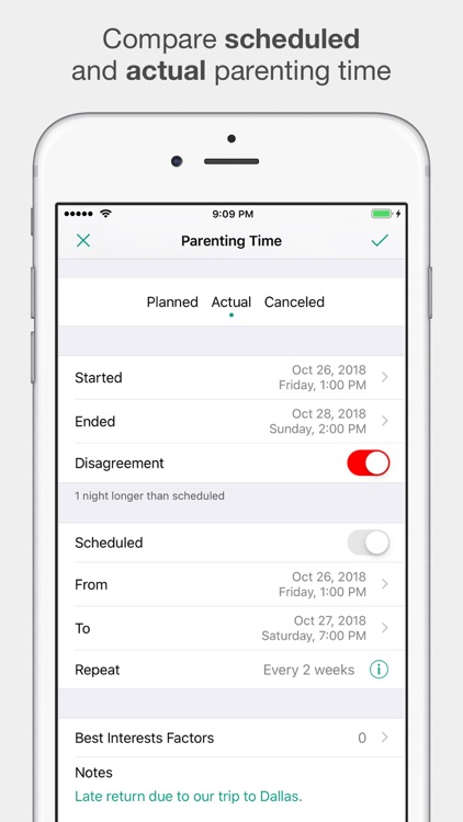 Alimentor 2: Child Custody Log