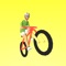 Tap to flip your bike and make awesome stunts in the parkour