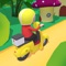 Put on your helmet and get ready to ride through a tiny world where you must deliver food to the locals, but its not easy