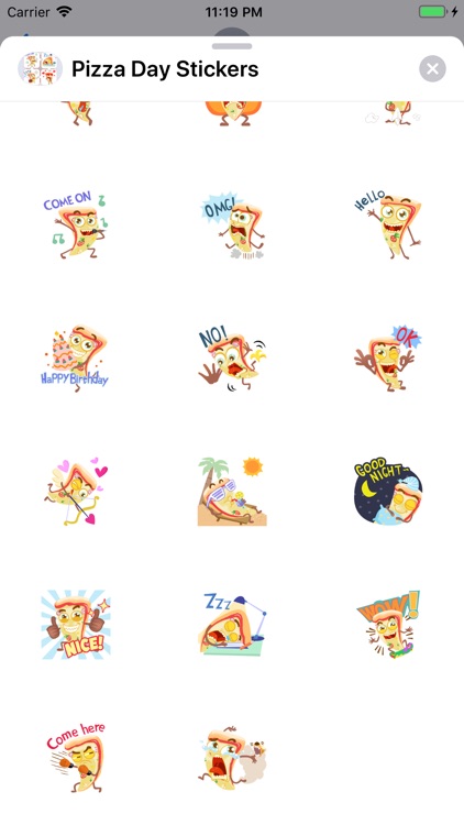 Pizza Day Stickers