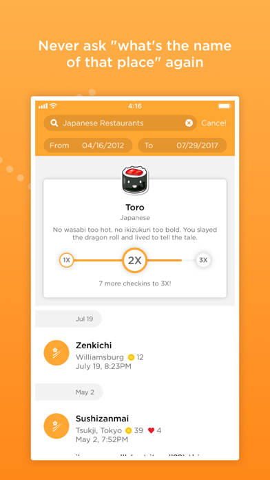 Foursquare Swarm: Check-in Appのスクリーンショット7 Foursquare Swarm: Check-in Appのスクリーンショット7
