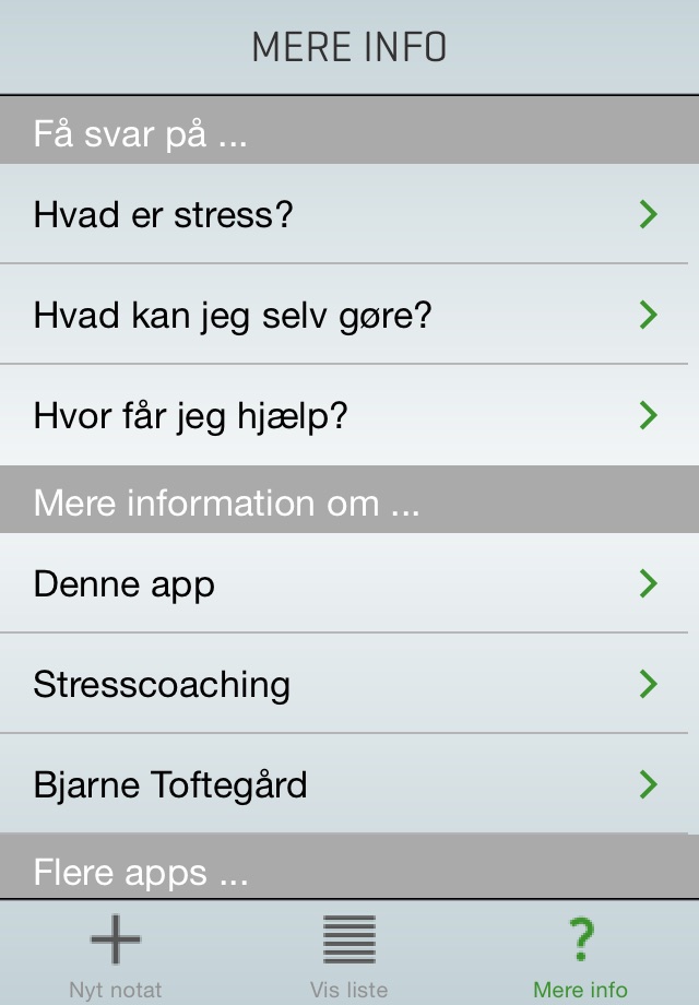 Stressdagbogen screenshot 3