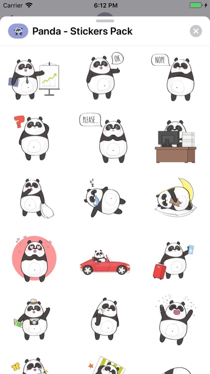 Panda - Stickers Pack screenshot-5