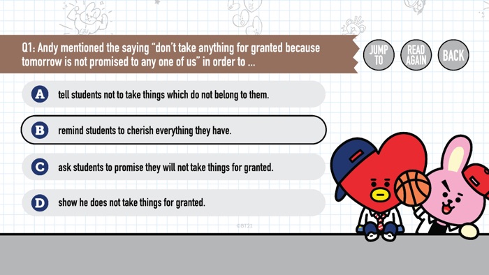 Extensive Reading with BT21