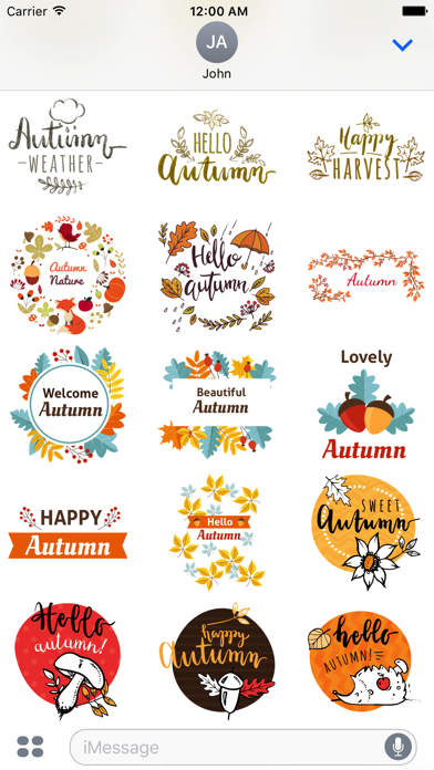 How to cancel & delete Autumn Greetings - Say it With Beautiful Stickers from iphone & ipad 3