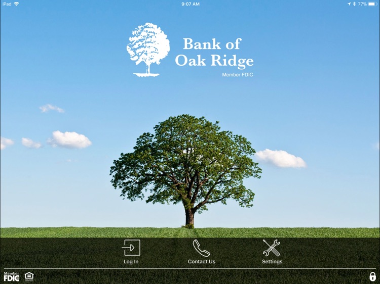 Bank of Oak Ridge Biz for iPad