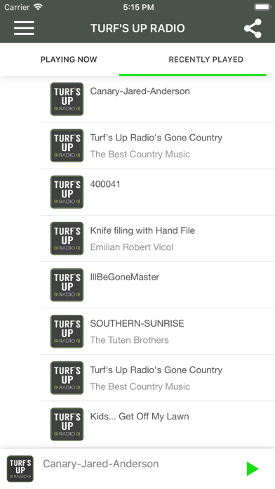 TURF'S UP RADIO screenshot 2
