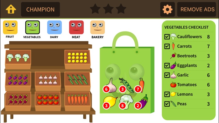 Grocery Game for 1st 2nd Grade screenshot-3