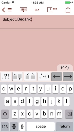 Easy Mailer Dutch Keyboard