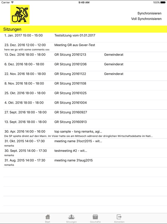 Dübendorf Gem.-Rat Sitzungen