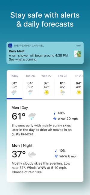 Aplikacja Weather The Weather Channel W App Store