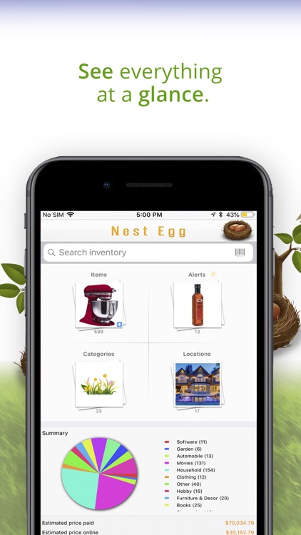Nest Egg - Inventory Lite