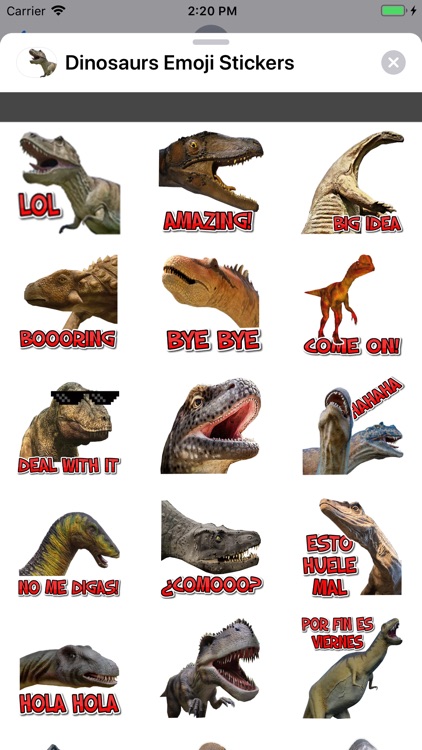 Dinosaurs Emoji Stickers