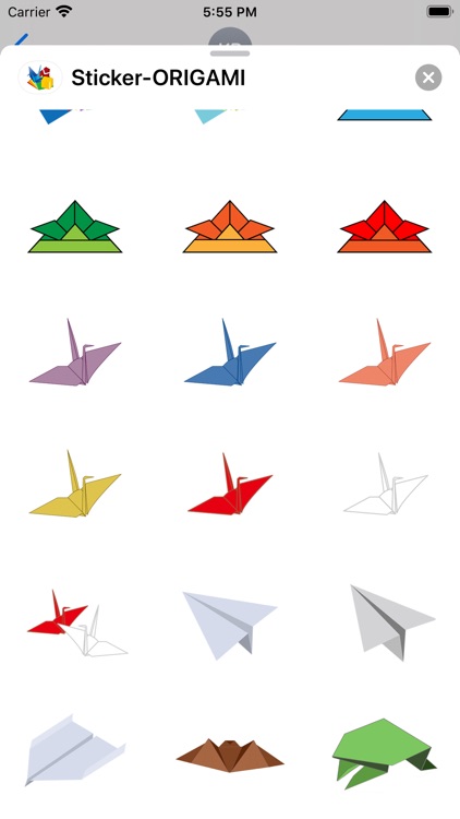 Sticker ORIGAMI