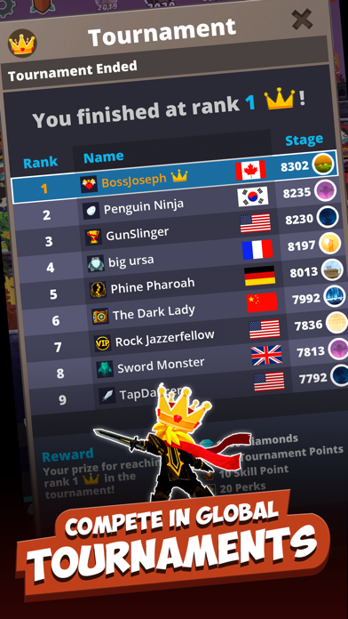 Tap Titans 2 Hero Legends Revenue And Downloads Data Reflection Io - i finally got number one on the top leaderboard in roblox ninja legends