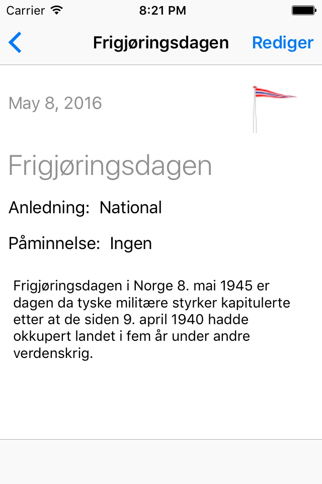 Norske flaggdager screenshot 3