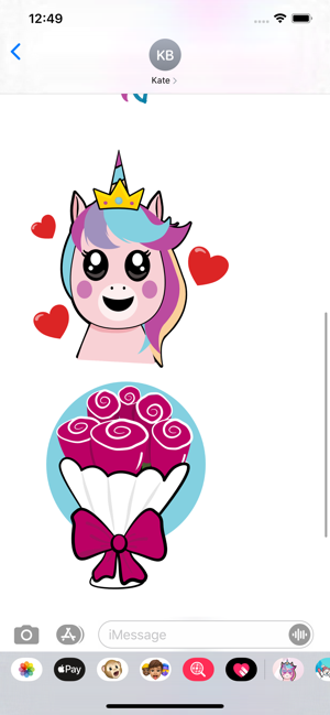 Unicorn Valentine Sticker(圖7)-速報App