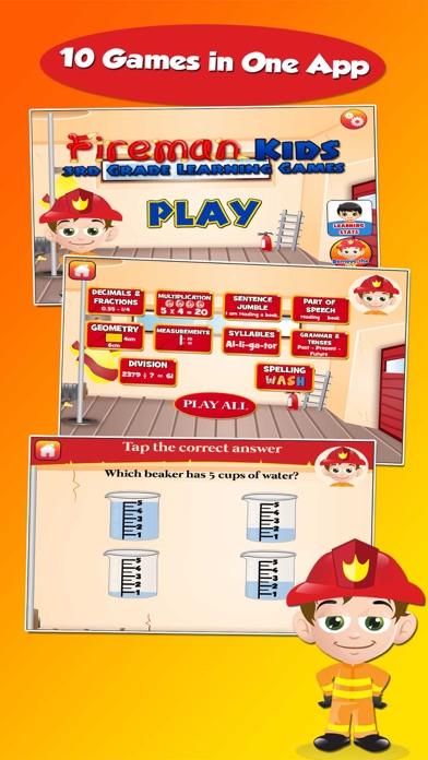 How to cancel & delete Fireman Grade 3 Learning Games from iphone & ipad 1