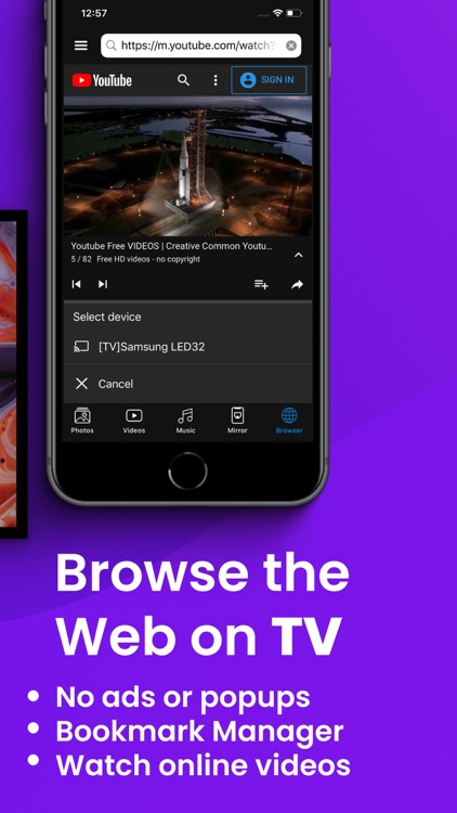 Screen Mirroring to TV Cast