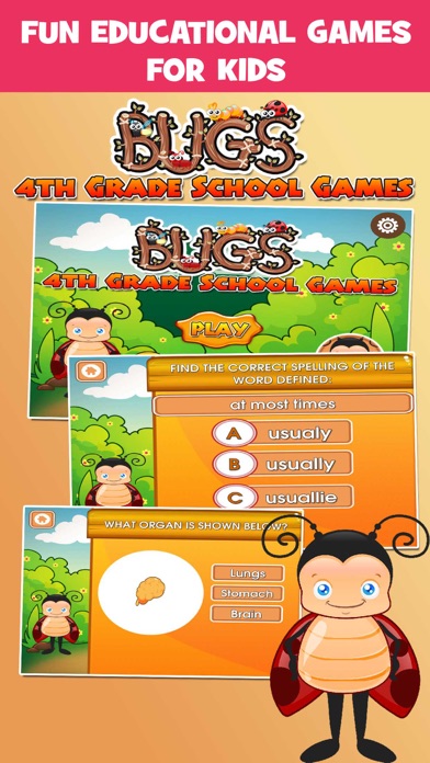 How to cancel & delete Bugs Fourth Grade Kids Games from iphone & ipad 1