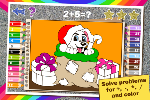 Math Coloring for kids Winter screenshot 3