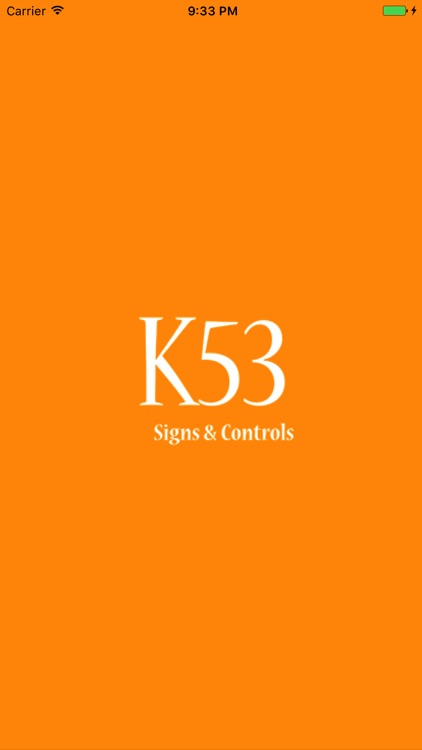 K53 Signs and Controls