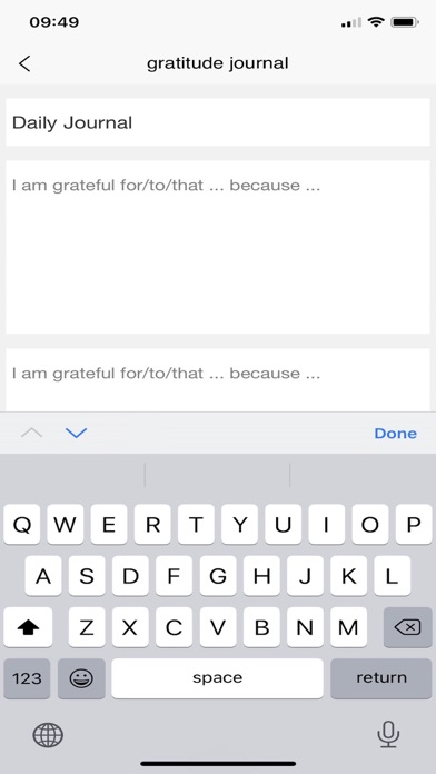 Gratitude Journal IU screenshot 3