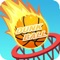 Dunk Ball on fire - Basketball