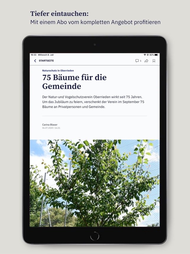 Zürichsee-Zeitung - iPad(圖3)-速報App