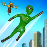 Stickman Fight Rope Hero Game