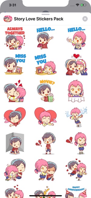 Story Love Stickers Pack