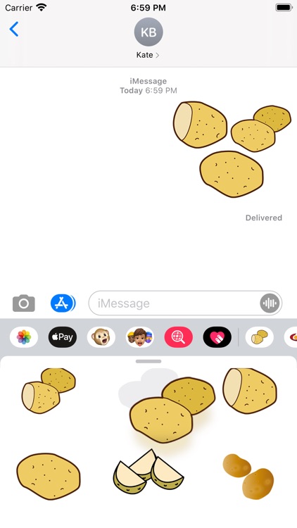 Potato sticker