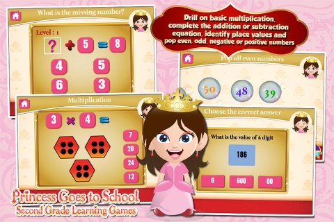 Princess Grade 2 School Games - náhled