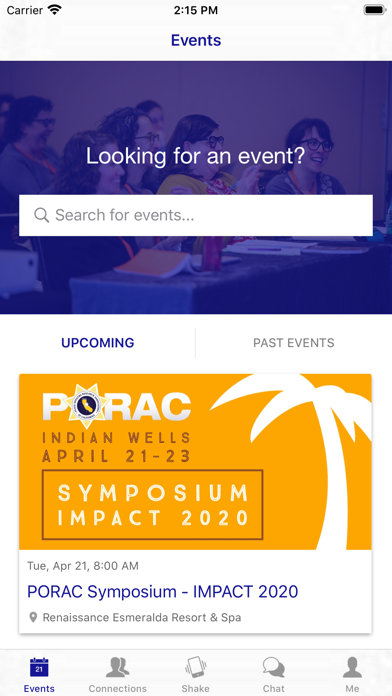 PORAC Events screenshot 2
