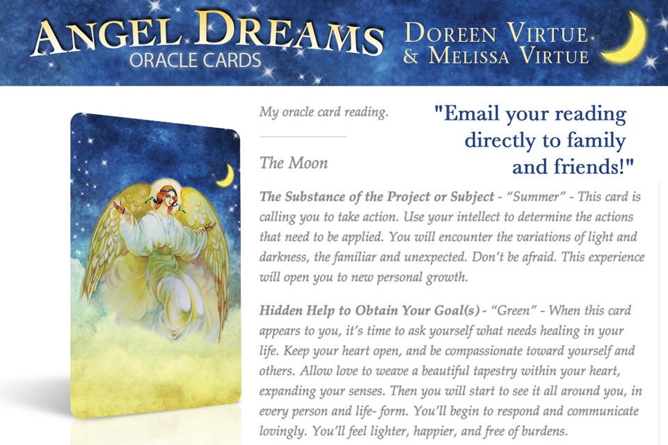 Angel Dreams Oracle Cards screenshot 3