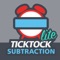 Tick Tock Subtraction LITE is a free, fun and educational game designed to challenge and educate kids and adults on their subtracting skills