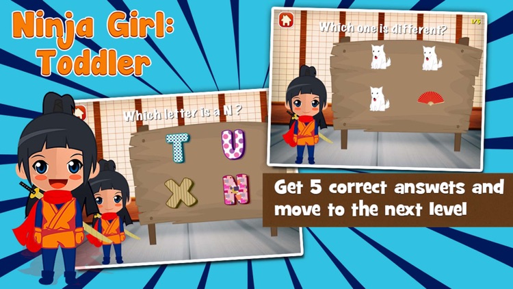 Ninja Girl Games for Toddlers screenshot-2