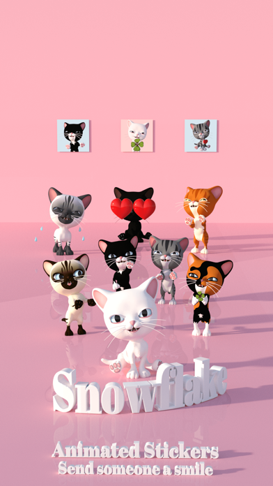 How to cancel & delete 3D Animated Cat Emoji Stickers from iphone & ipad 1