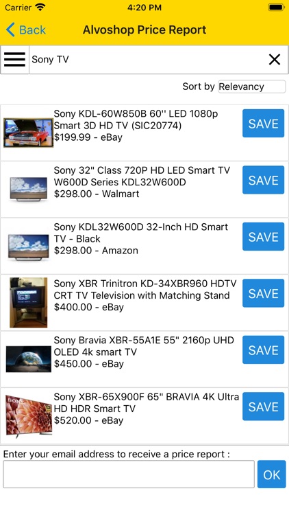 Compare for Best Price to Save