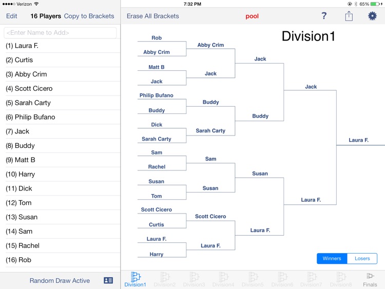 Big Bracket Maker for the iPad screenshot-3