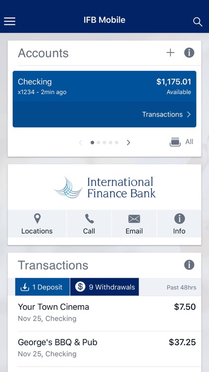 IFB Mobile Banking