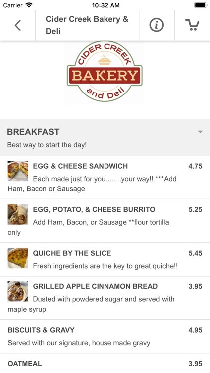 Cider Creek Bakery & Deli