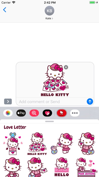 Hello Kitty Love Stickersのおすすめ画像1